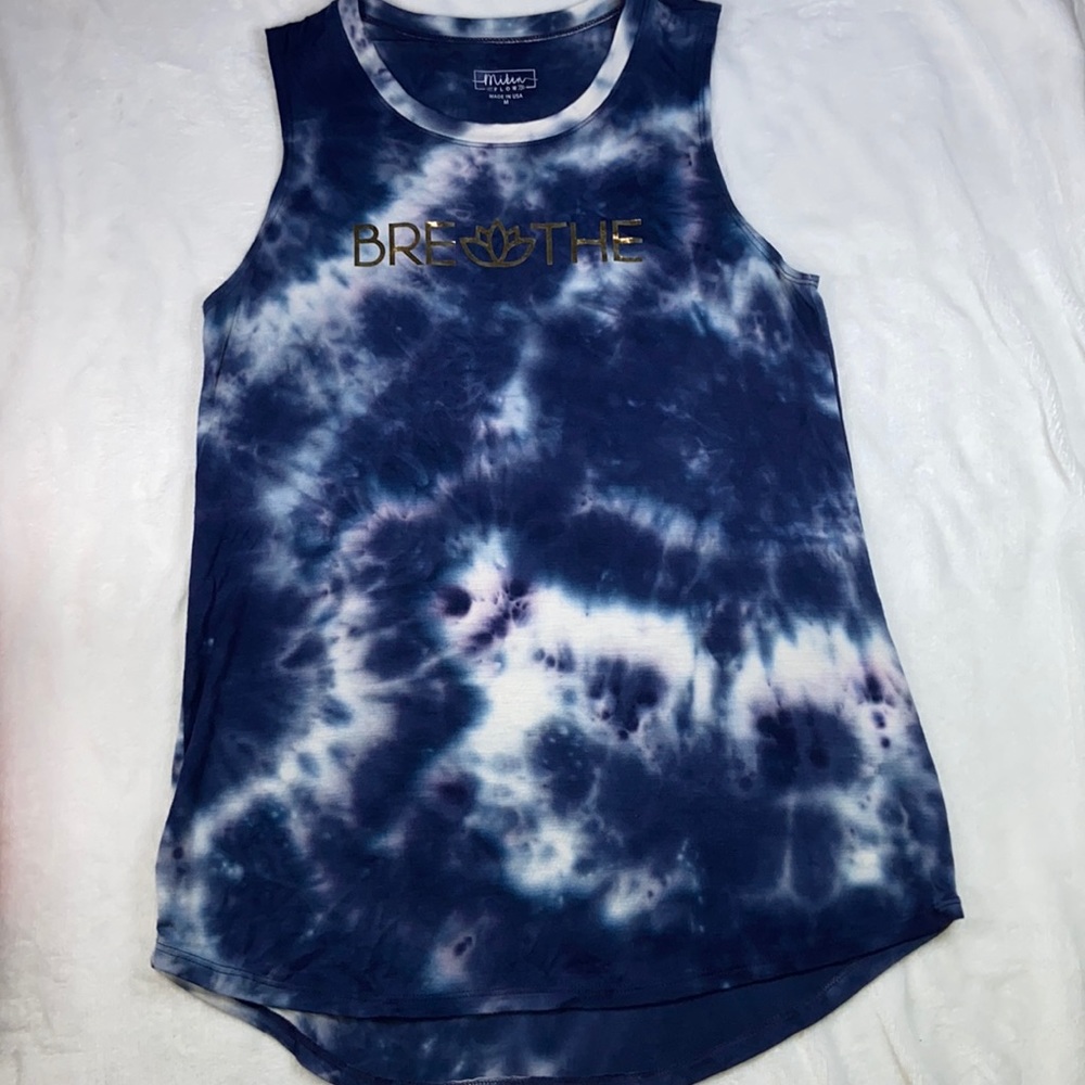 Gently worn tie dyed tank